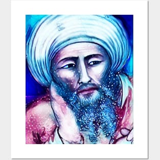 Averroes Snow Portrait | Averroes Artwork 13 Posters and Art